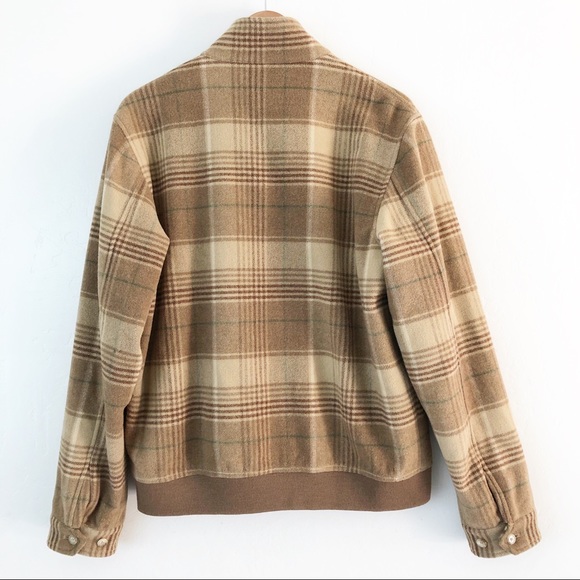 Polo Golf RL Sample Plaid Lambs Wool Zip Jacket - Picture 10 of 12